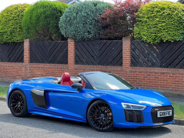 Audi R8 5.2 FSI V10 Spyder S Tronic quattro Euro 6 (s/s) 2dr Convertible Petrol Blue